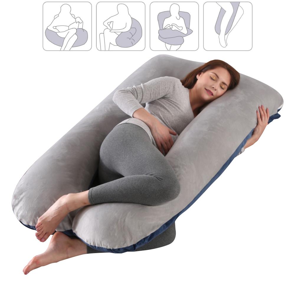 Crystal Velvet U-Shaped Whole Body Maternity Pillow SP