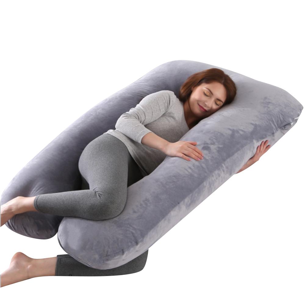 Crystal Velvet U-Shaped Whole Body Maternity Pillow SP
