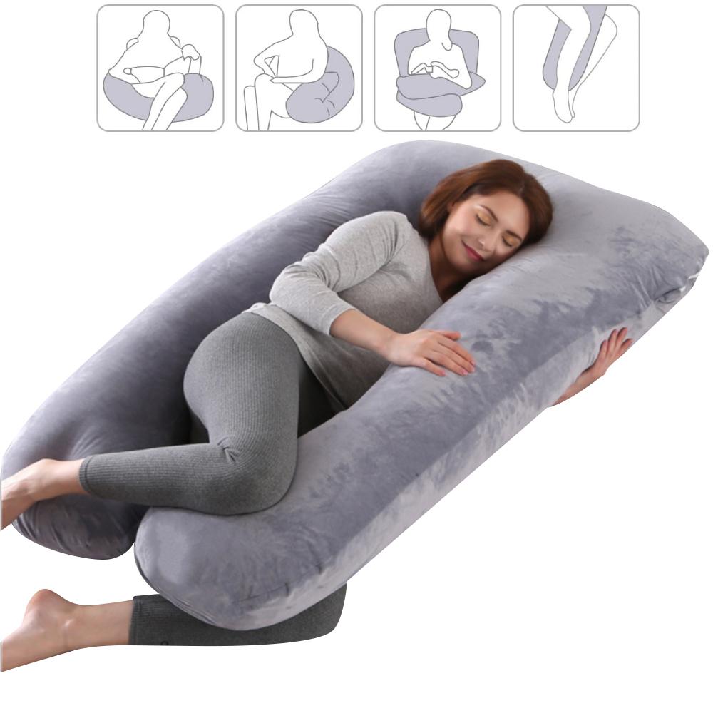 Crystal Velvet U-Shaped Whole Body Maternity Pillow SP