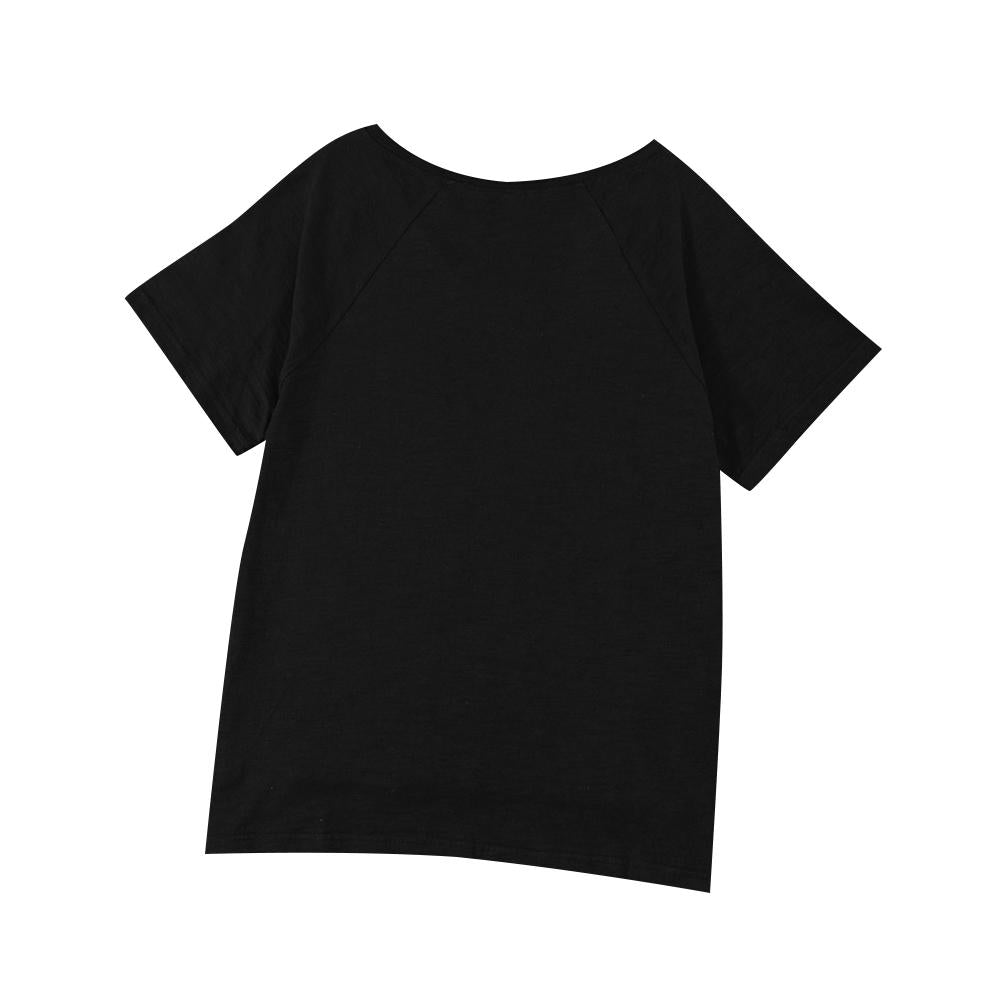 Short Sleeve Women V Neck T Shirts Loose Casual Tops