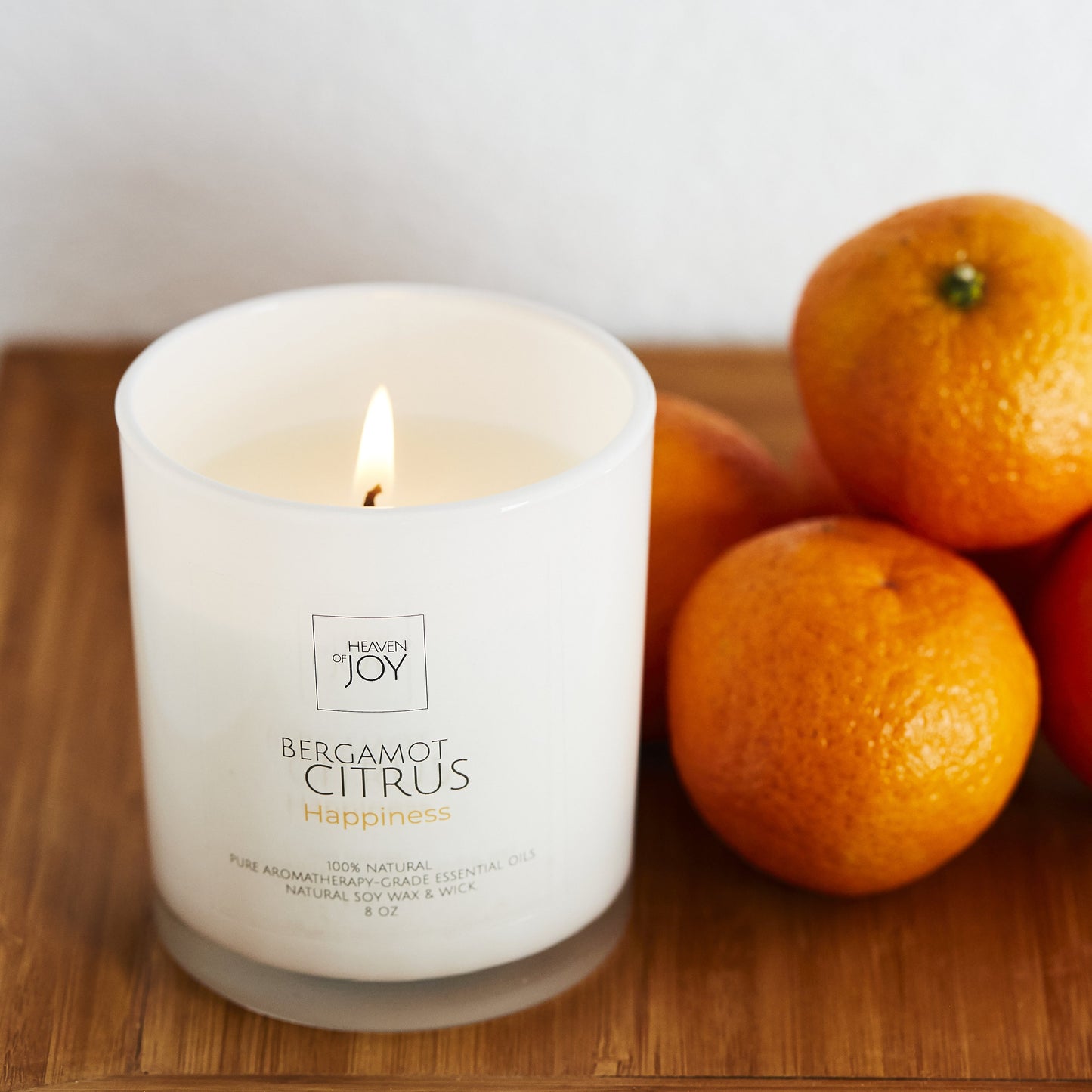 Bergamot Citrus Candle, 100% Aroma Candle