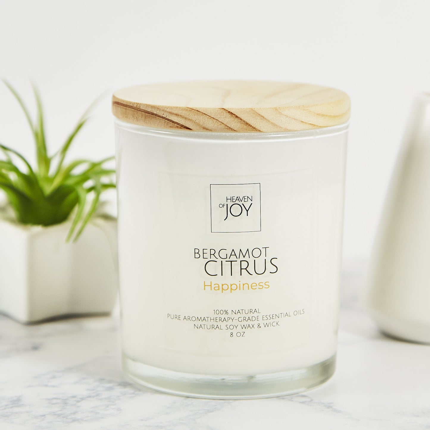Bergamot Citrus Candle, 100% Aroma Candle