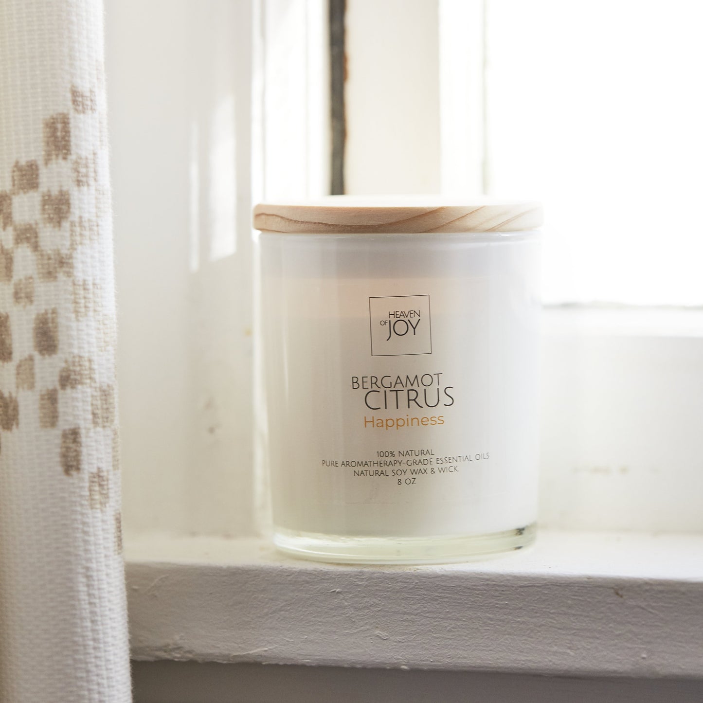 Bergamot Citrus Candle, 100% Aroma Candle