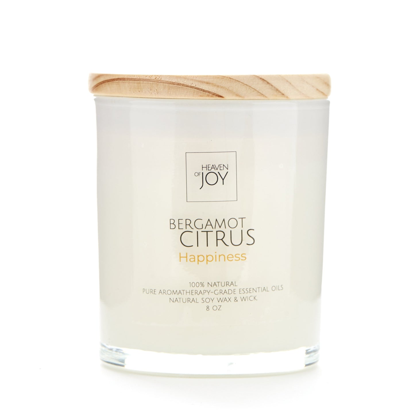 Bergamot Citrus Candle, 100% Aroma Candle