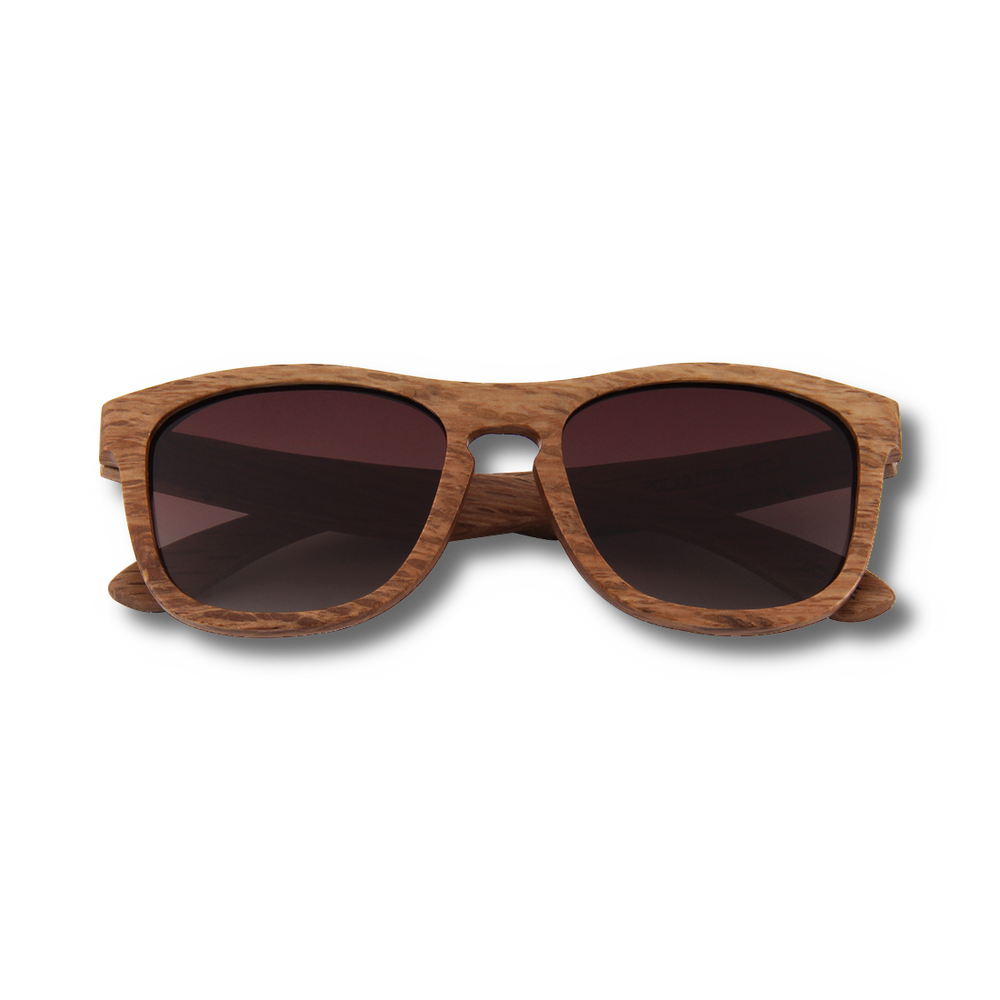 Real Zebra All Wood Jacks Sunglasses by WUDN