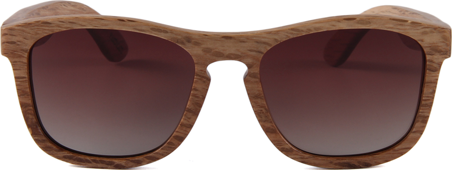 Real Zebra All Wood Jacks Sunglasses by WUDN