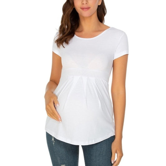 Elegant Ladies Maternity Short Sleeve Tees