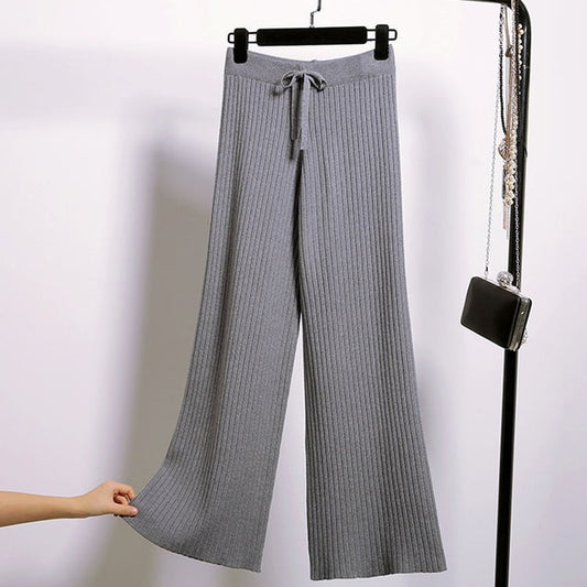 Vangull Knitted Wide Leg Pants