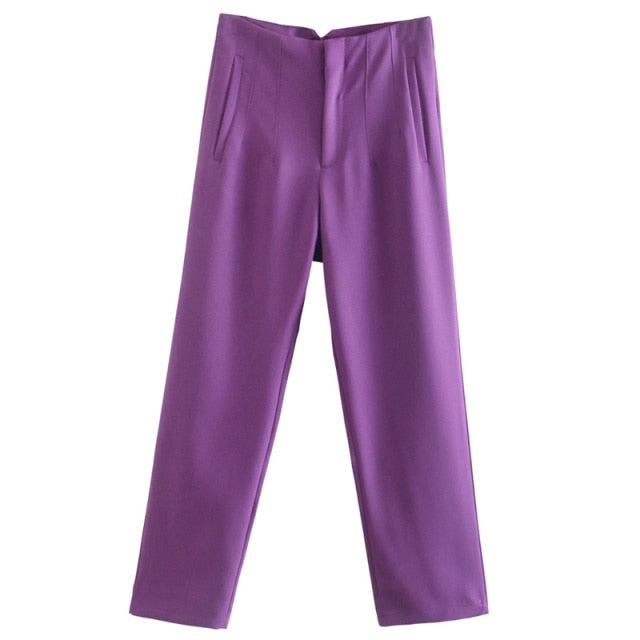 Aonibeier Za High Waisted Pants *Office Lady*