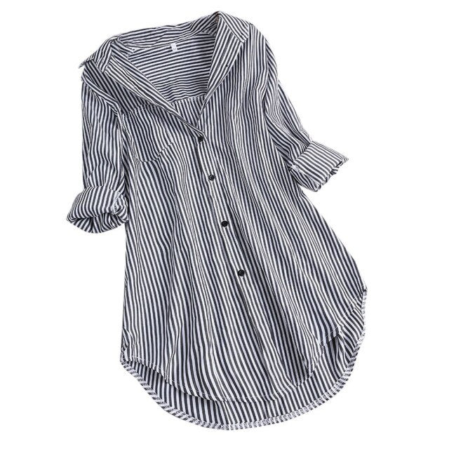 V Neck Long Sleeve Shirt Blouse