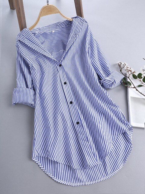 V Neck Long Sleeve Shirt Blouse