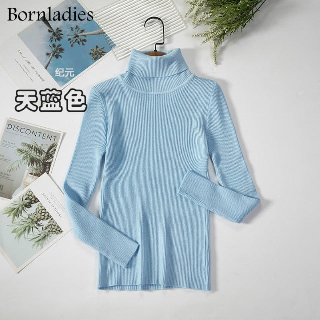 Bornladies Basic Turtleneck Women's Sweater (various colors)