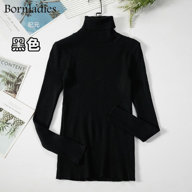 Bornladies Basic Turtleneck Women's Sweater (various colors)