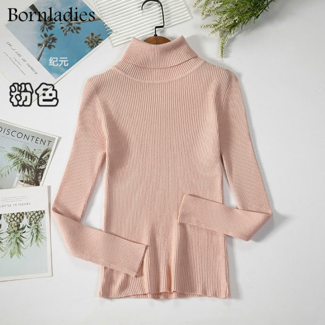 Bornladies Basic Turtleneck Women's Sweater (various colors)