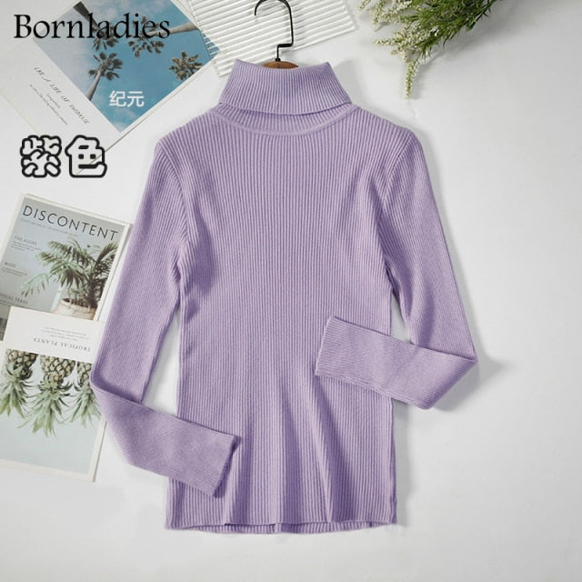 Bornladies Basic Turtleneck Women's Sweater (various colors)
