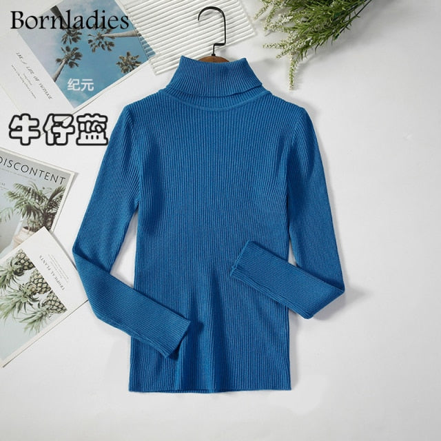 Bornladies Basic Turtleneck Women's Sweater (various colors)