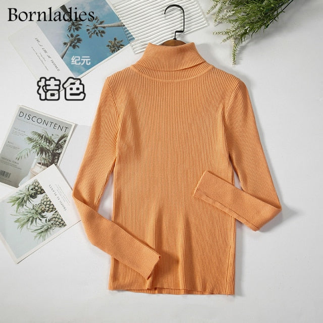Bornladies Basic Turtleneck Women's Sweater (various colors)