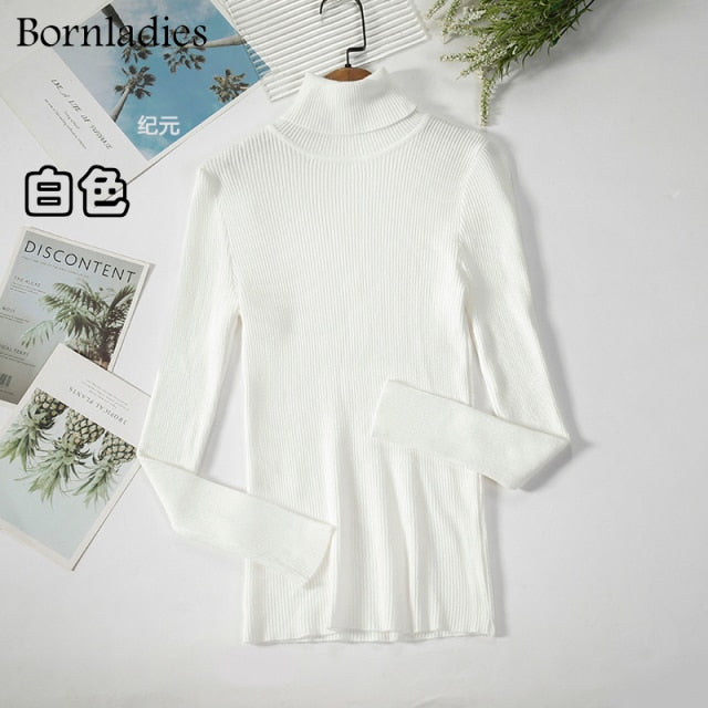 Bornladies Basic Turtleneck Women's Sweater (various colors)