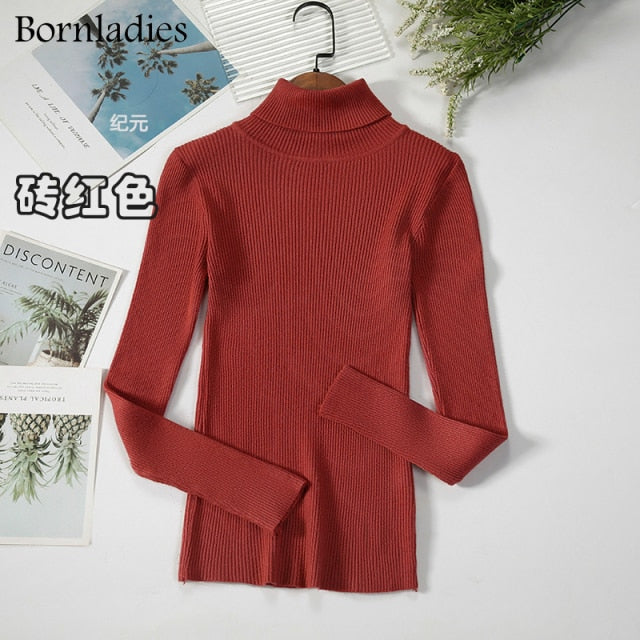 Bornladies Basic Turtleneck Women's Sweater (various colors)