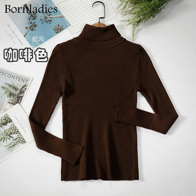 Bornladies Basic Turtleneck Women's Sweater (various colors)