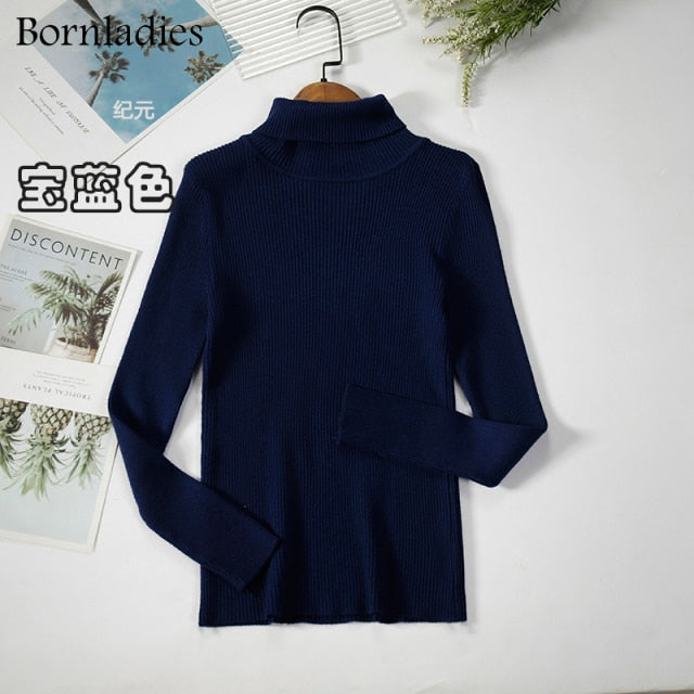 Bornladies Basic Turtleneck Women's Sweater (various colors)