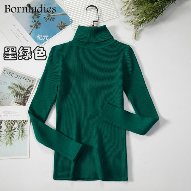 Bornladies Basic Turtleneck Women's Sweater (various colors)