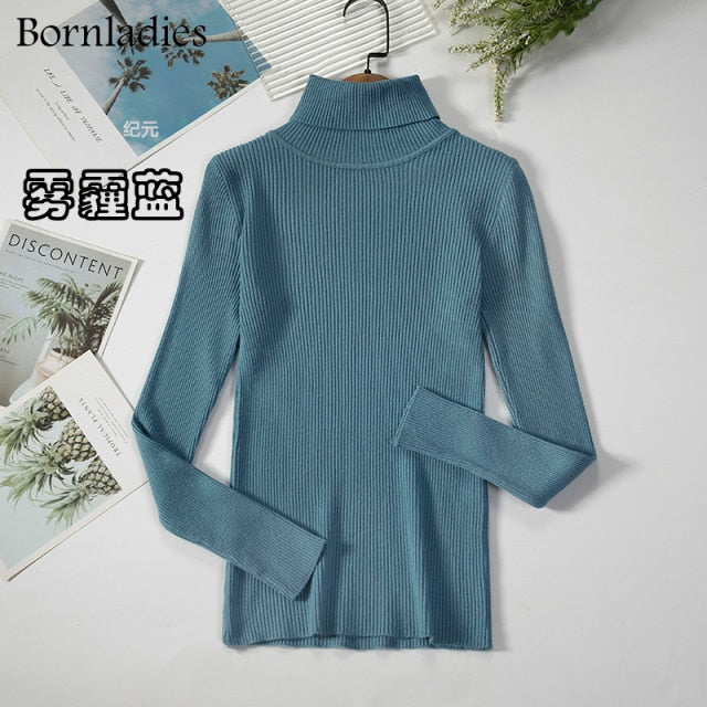 Bornladies Basic Turtleneck Women's Sweater (various colors)