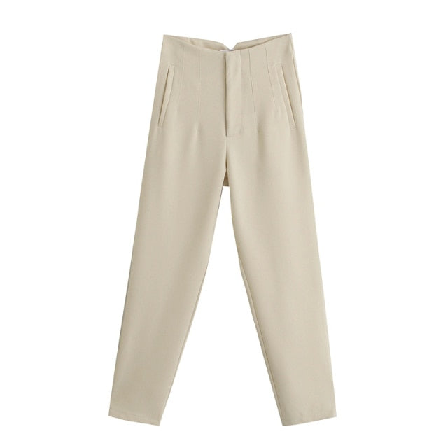 Aonibeier Za High Waisted Pants *Office Lady*