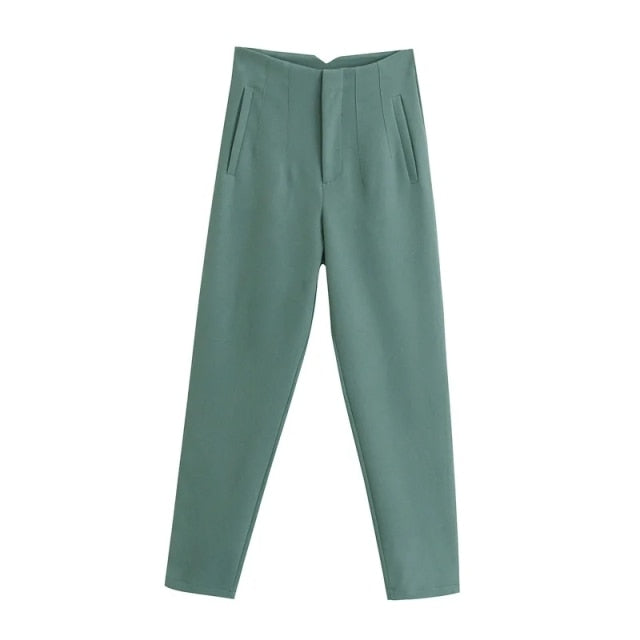 Aonibeier Za High Waisted Pants *Office Lady*