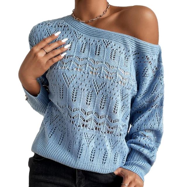 Women's Knitted Sweater Long Sleeve (various colors)