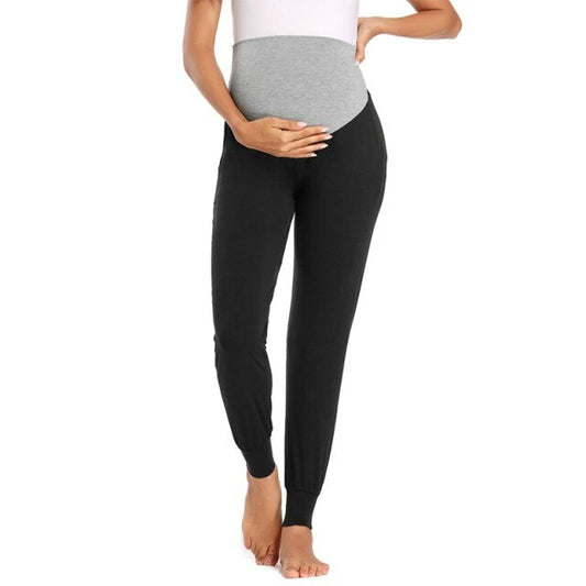 Women's Maternity Fold Over Comfortable Lounge Pants