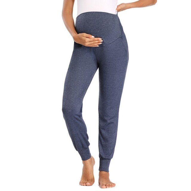 Women's Maternity Fold Over Comfortable Lounge Pants