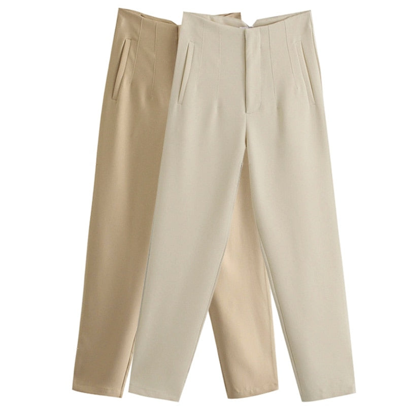 Aonibeier Za High Waisted Pants *Office Lady*