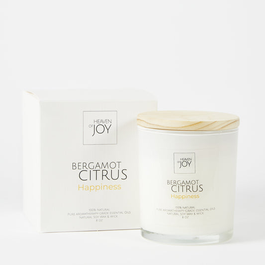Bergamot Citrus Candle, 100% Aroma Candle